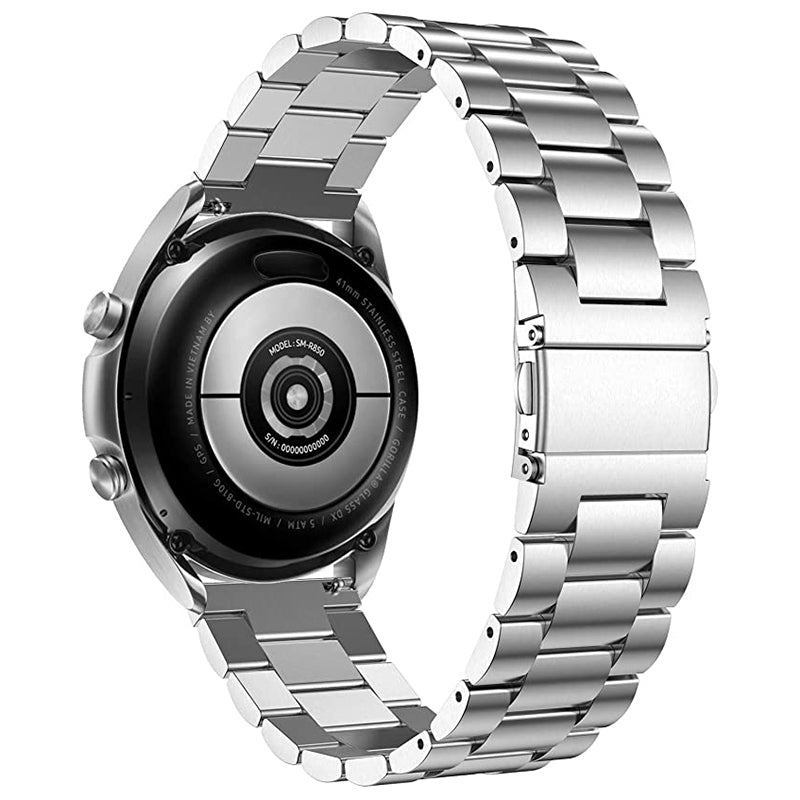For Garmin Forerunner 255S Venu 2S Titanium Steel 3 Beads Smart Watch Band 18mm Universal Replacement Strap For Garmin Forerunner 255S Venu 2S Titanium Steel 3 Beads Smart Watch Band 18mm Universal Replacement Strap
